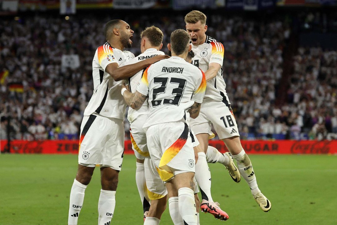 Alemania celebra el 30 ante ante Escocia en la Eurocopa 2024. EFE/EPA/RONALD WITTEK