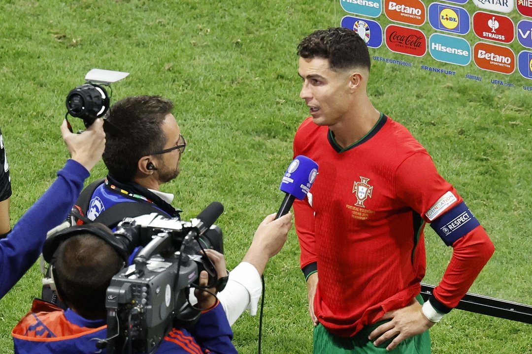 Cristiano Ronaldo de Portugal en la UEFA EURO 2024. EFE/EPA/ROBERT GHEMENT