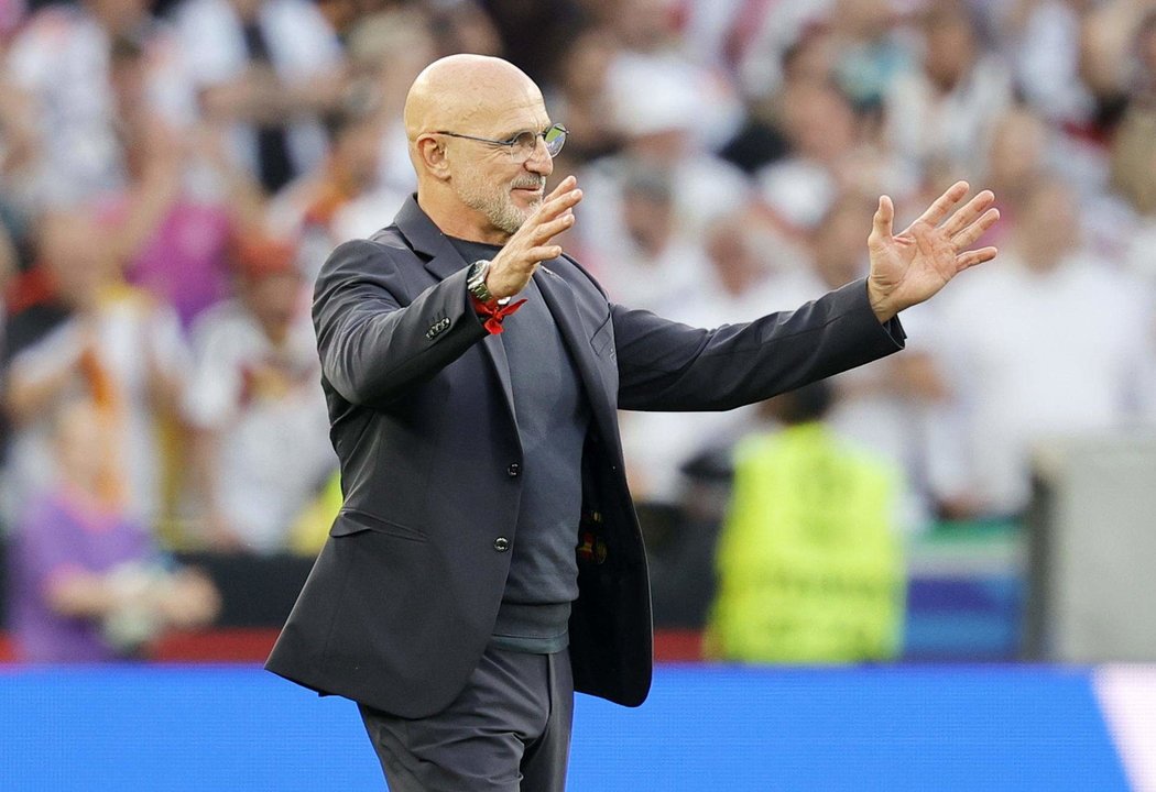 El seleccionador Luis de la Fuente tras el partido de cuartos de la Eurocopa 2024 entre España y Alemania en Stuttgart, AlemaniaEFE/EPA/RONALD WITTEK